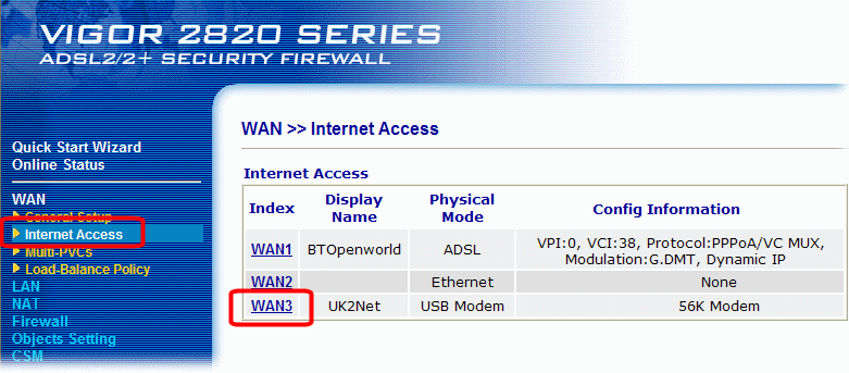 Select WAN3