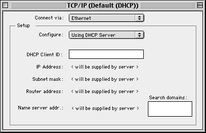 MacOS DHCP MacOS
