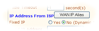 Multi-NAT button on PPPoA Setup Screen