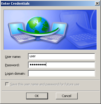 Enter Credentials