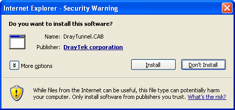 Authorise Active-X Plugin