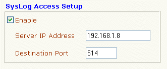 Enabling Syslog