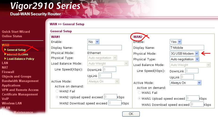 3G Modem Setup