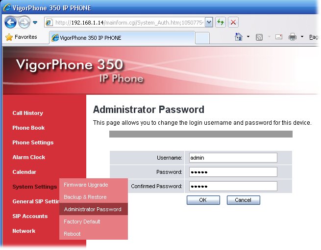 Admin Password