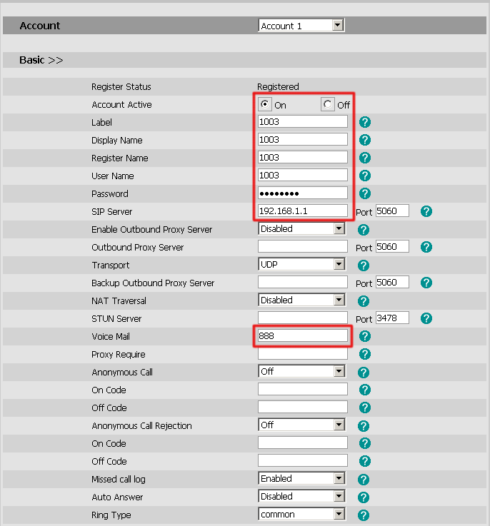 SIP Account