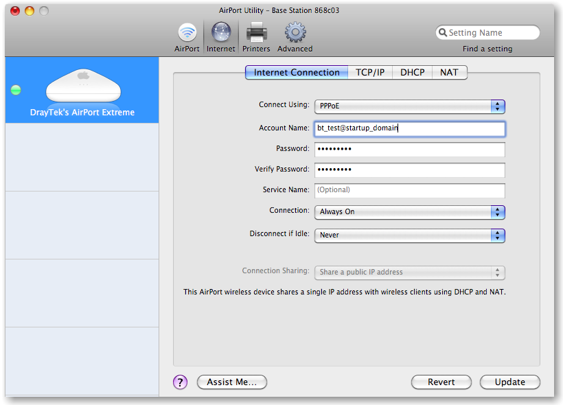 for xboxairport utility mac settings