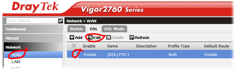 DrayTek Vigor 2760 Setup