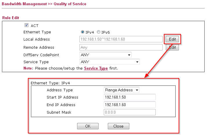 VOIP IP Range for phones