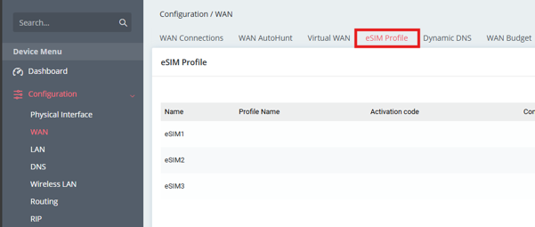 eSIM profile