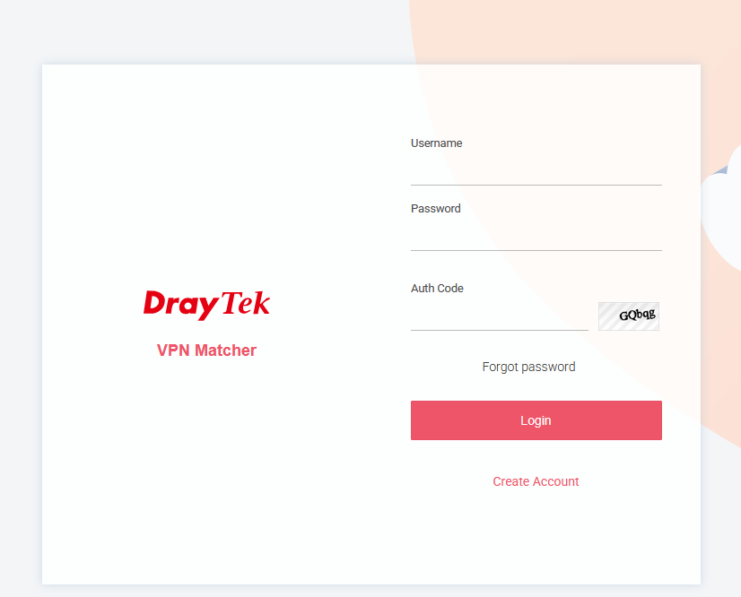 VPN Matcher login